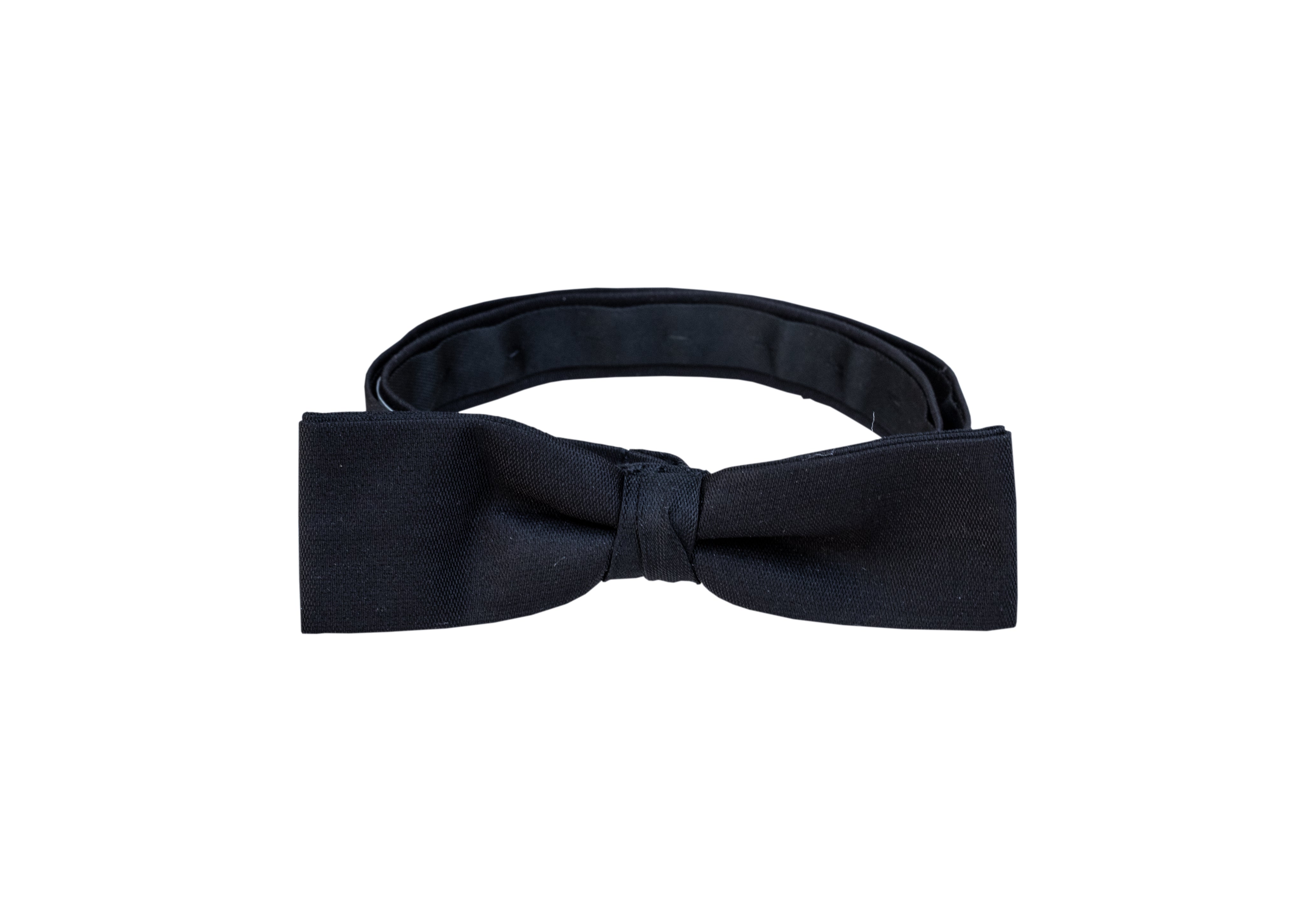 Black Silk Bow Tie